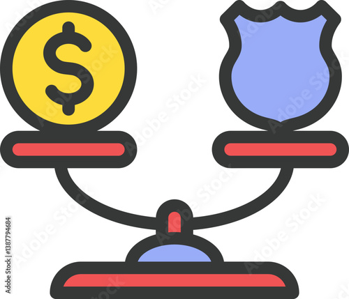 Bribery Filled Line Icon