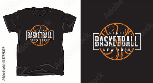 Basketball graphic vector t-shirt design