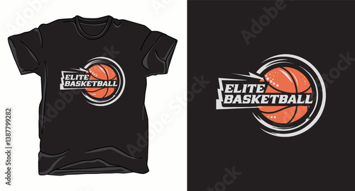 Elite basketball graphic vector t-shirt design