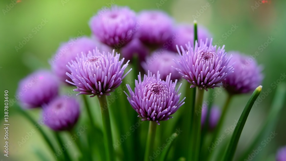 Captivating Allium Flowers in Full Bloom Displaying Beautiful Purple Hues Captivating Allium Flowers in Full Bloom Displaying Beautiful Purple Hues