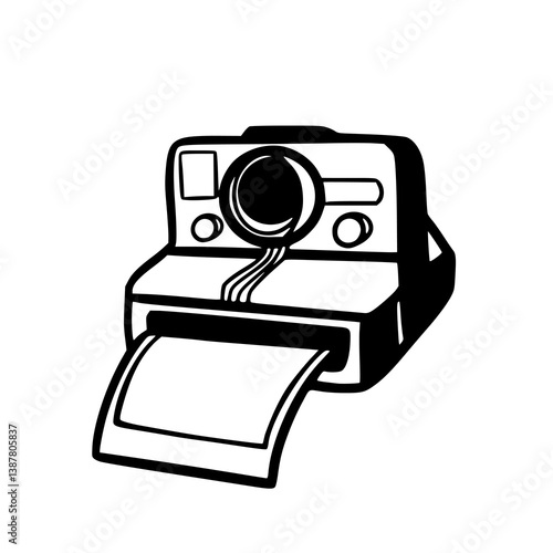 polaroid style camera icon design