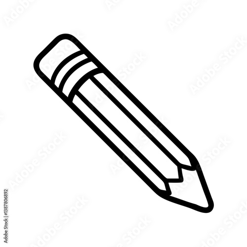 Pencil icons symbolize creativity and artistic expression. Essential for drawing, writing, and educational themes, these designs reflect the art of communication through simple tools.