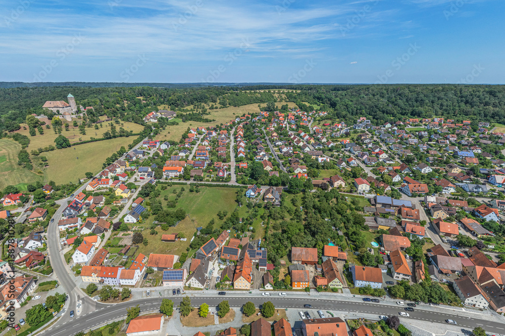 Sommer in Mittelfranken rund um die Marktgemeinde Colmberg im Naturpark Frankenhöhe