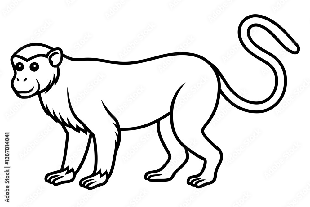 Abstract Proboscis Monkey Design Abstract Proboscis Monkey Design