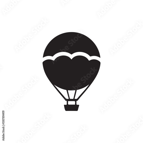 hot air balloon vector illustration