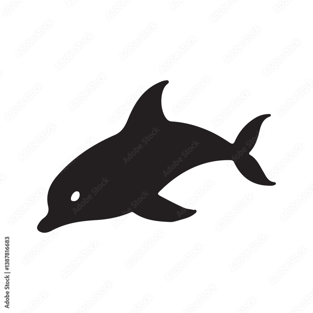 Fototapeta premium dolphin isolated on white