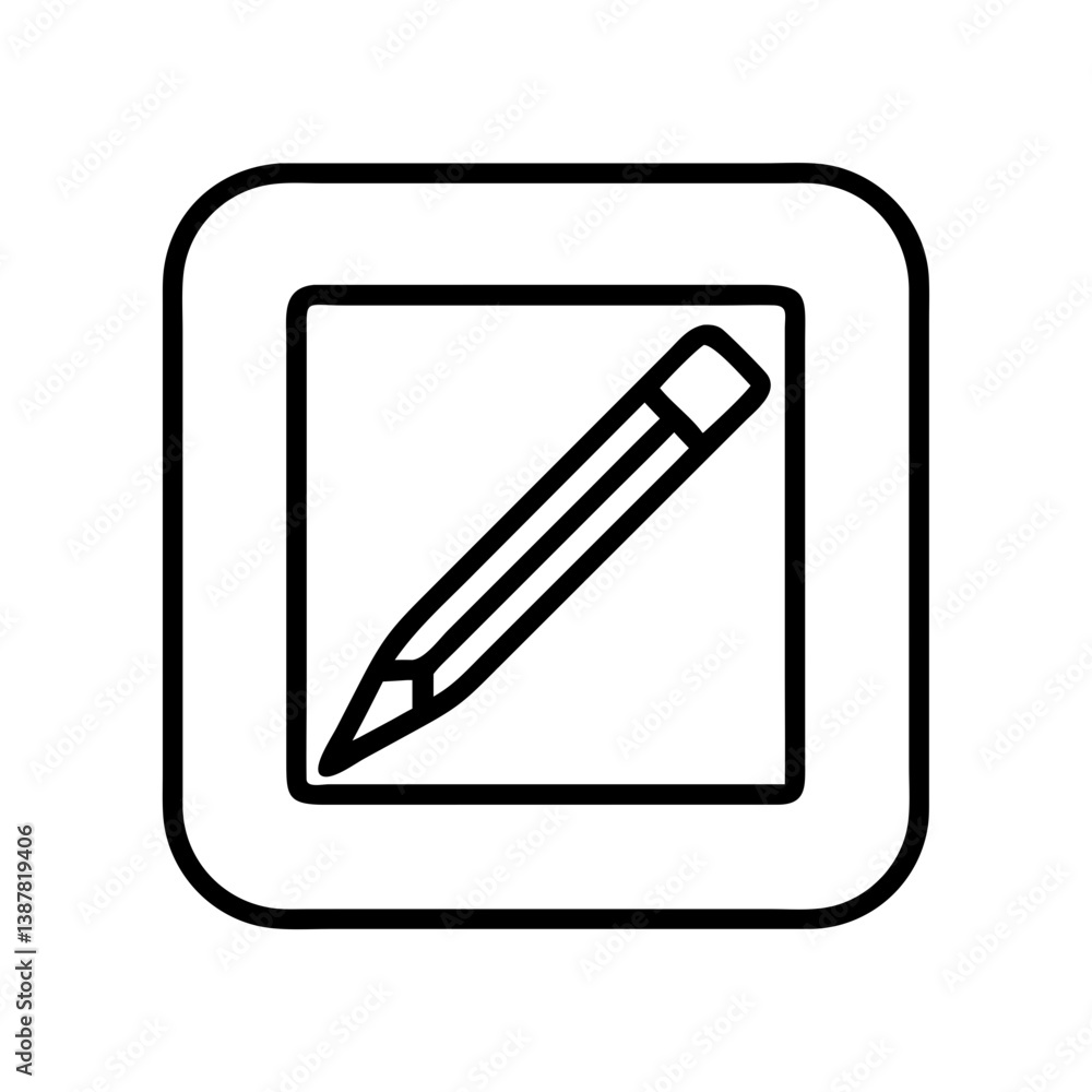 Pencil icons symbolize creativity and artistic expression. Essential for drawing, writing, and educational themes, these designs reflect the art of communication through simple tools. Pencil icons symbolize creativity and artistic expression. Essential for drawing, writing, and educational themes, these designs reflect the art of communication through simple tools.