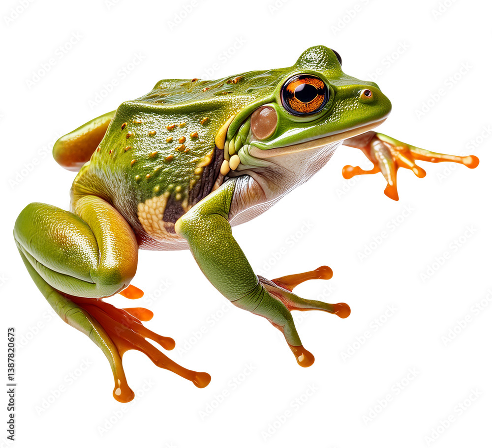 Obraz premium frog isolated on transparent background