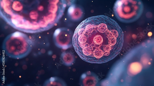 Close examination of structures involved in cell communication. 4k,space for text,