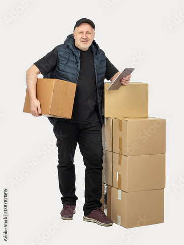 Man in casual work clothes ...