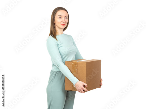 Woman in a mint green outfi...