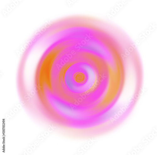 Abstract gradient orange pink png asset 