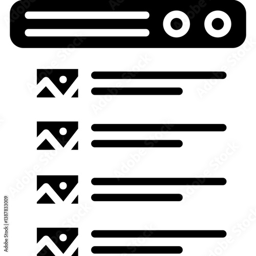 Activity Feed Icon Vector Element