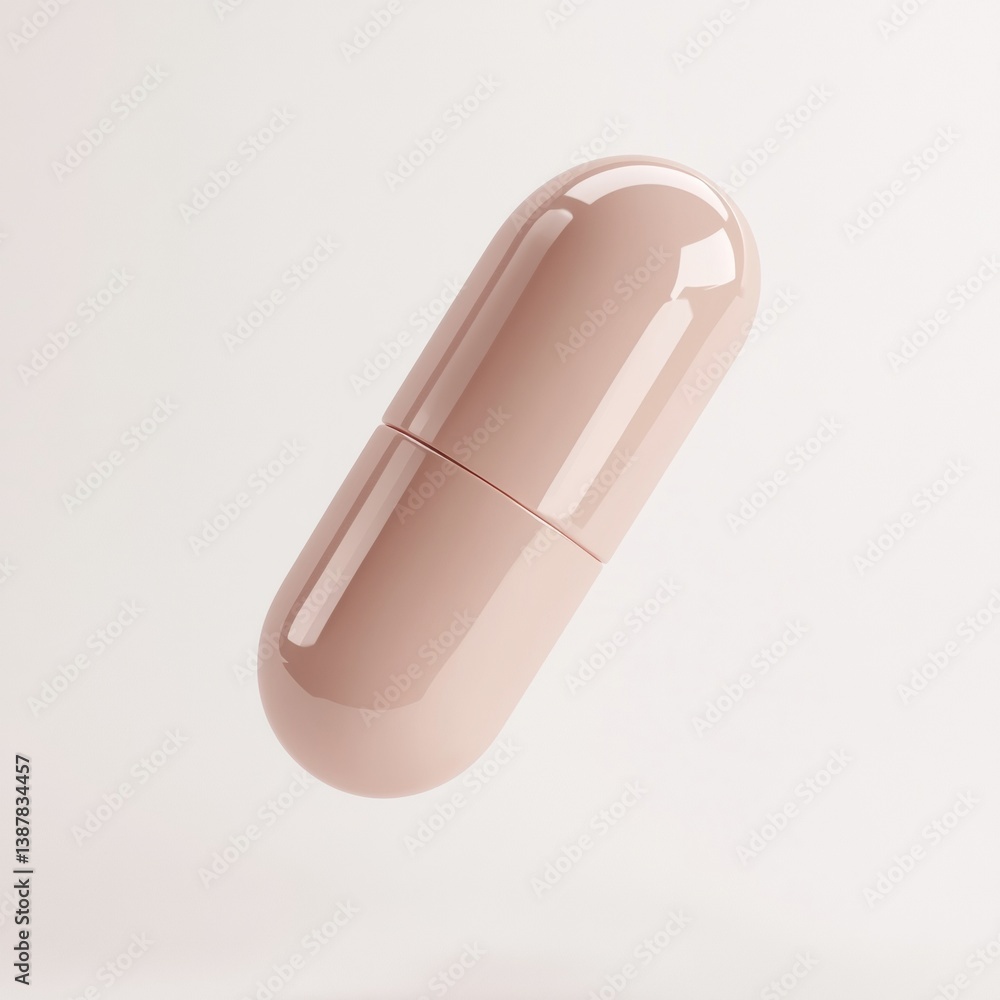 Smooth 3D Pill Shape for Gentle Immune Booster Conceptualization Smooth 3D Pill Shape for Gentle Immune Booster Conceptualization