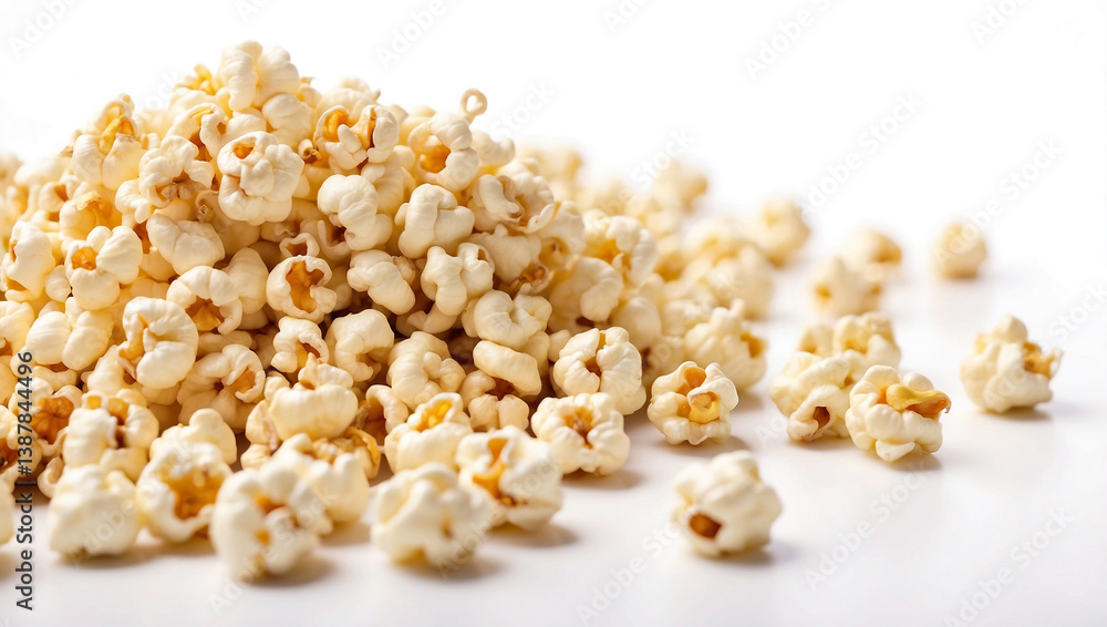 Rich Popcorn Isolated on a White Background Rich Popcorn Isolated on a White Background