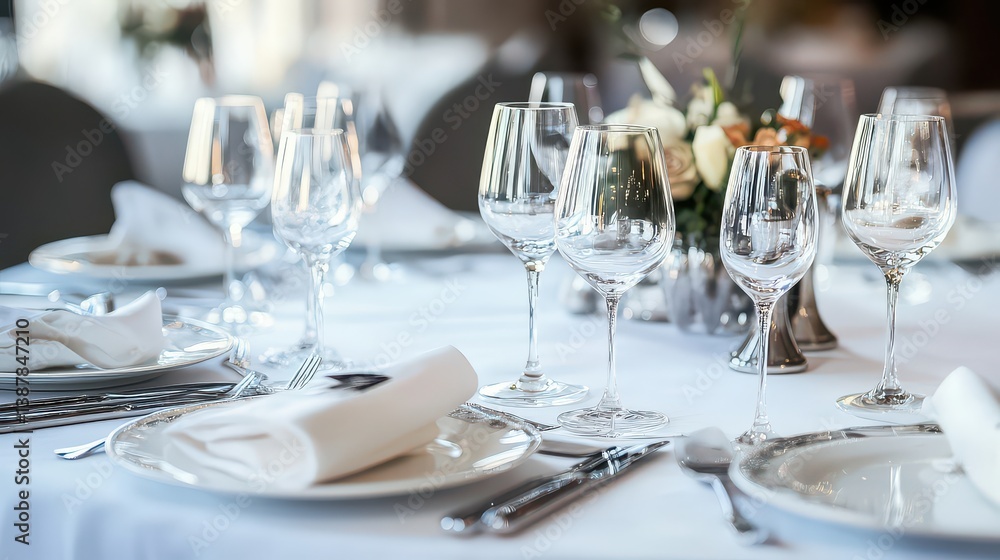 A clean and elegant white table decorated with various international dishes, neatly plated. A clean and elegant white table decorated with various international dishes, neatly plated.