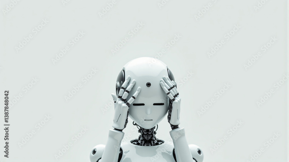 Fototapeta premium Exploring the Depths of AI Emotion and Cognition