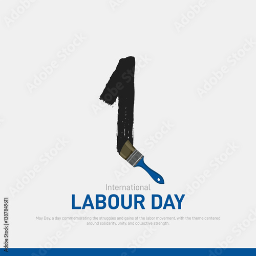 1st May Day concept. international labour day creative banner, poster, social media post, postcard, background, backdrop, greetings card, web banner, template, cover design etc.  workers day creative.
