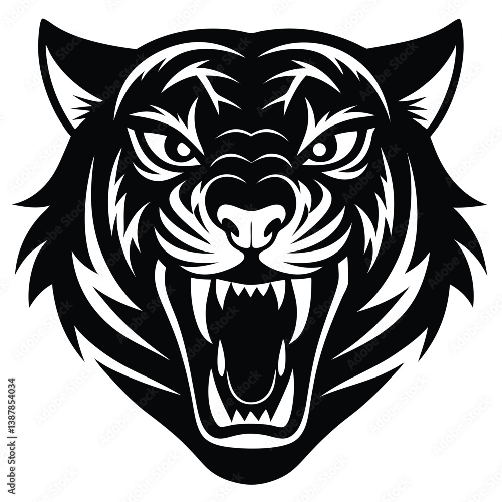 Obraz premium lion head vector