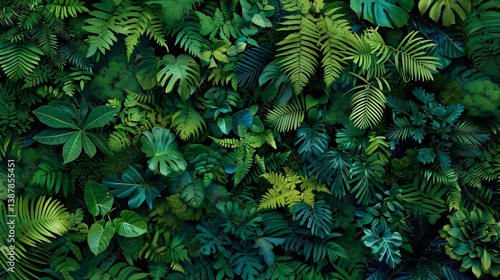 Fototapeta premium green leaves background