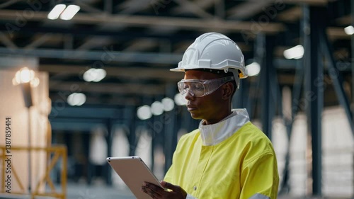 The Worker with Tablet Device