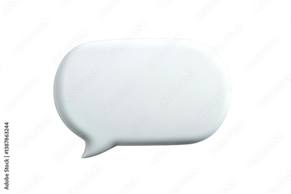 White Speech Bubble on transparent background White Speech Bubble on transparent background