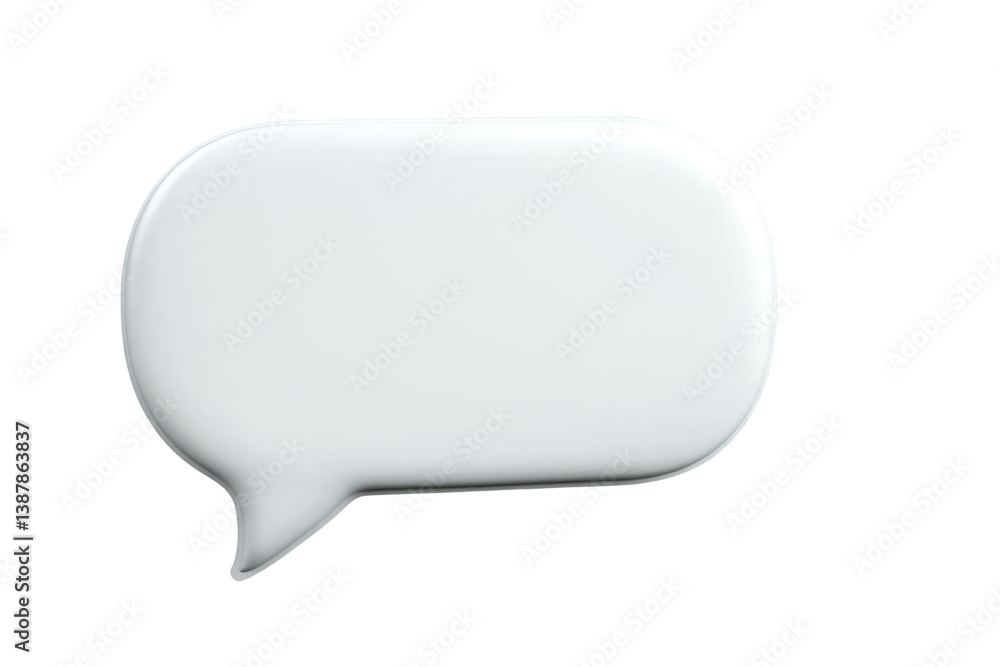 White Speech Bubble on transparent background White Speech Bubble on transparent background