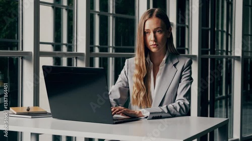 The Businesswoman at Laptop