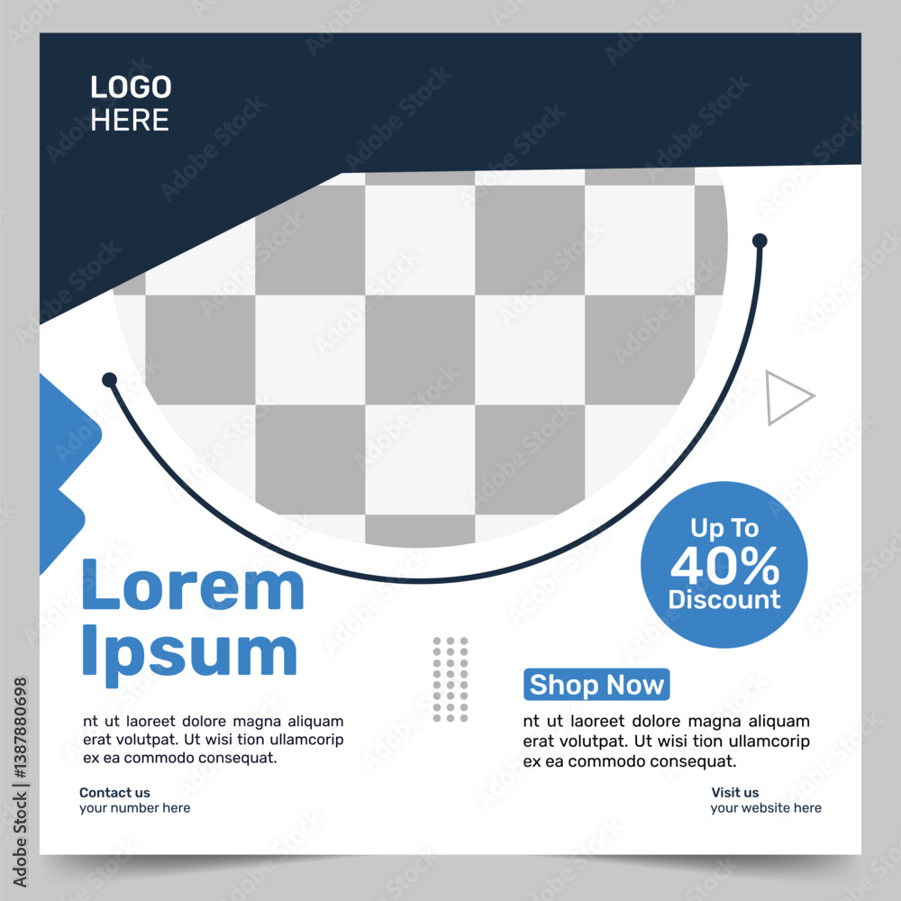 Digital business marketing banner for social media post template Digital business marketing banner for social media post template