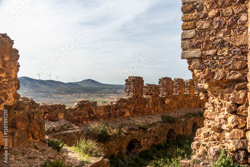 castle ruins in the south of spain