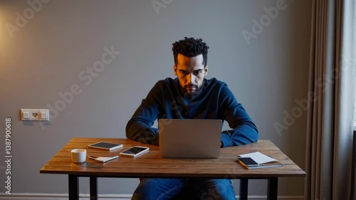 The Man Using Laptop
