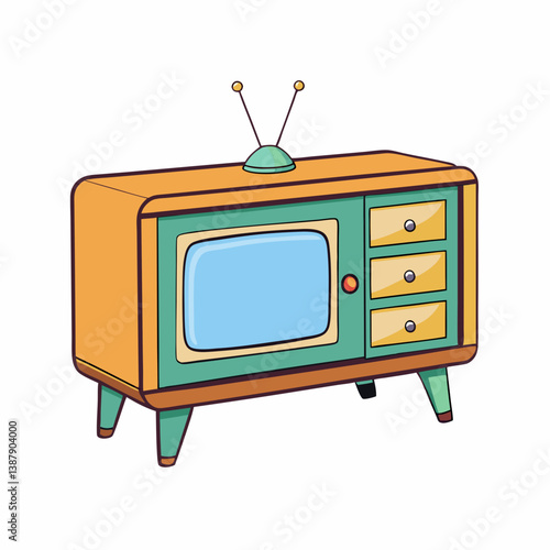 retro tv set