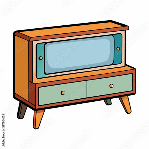 retro tv set