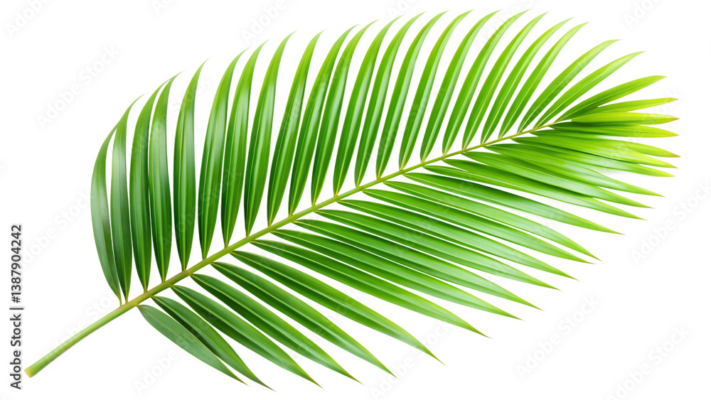 Obraz premium green leaf isolated on white