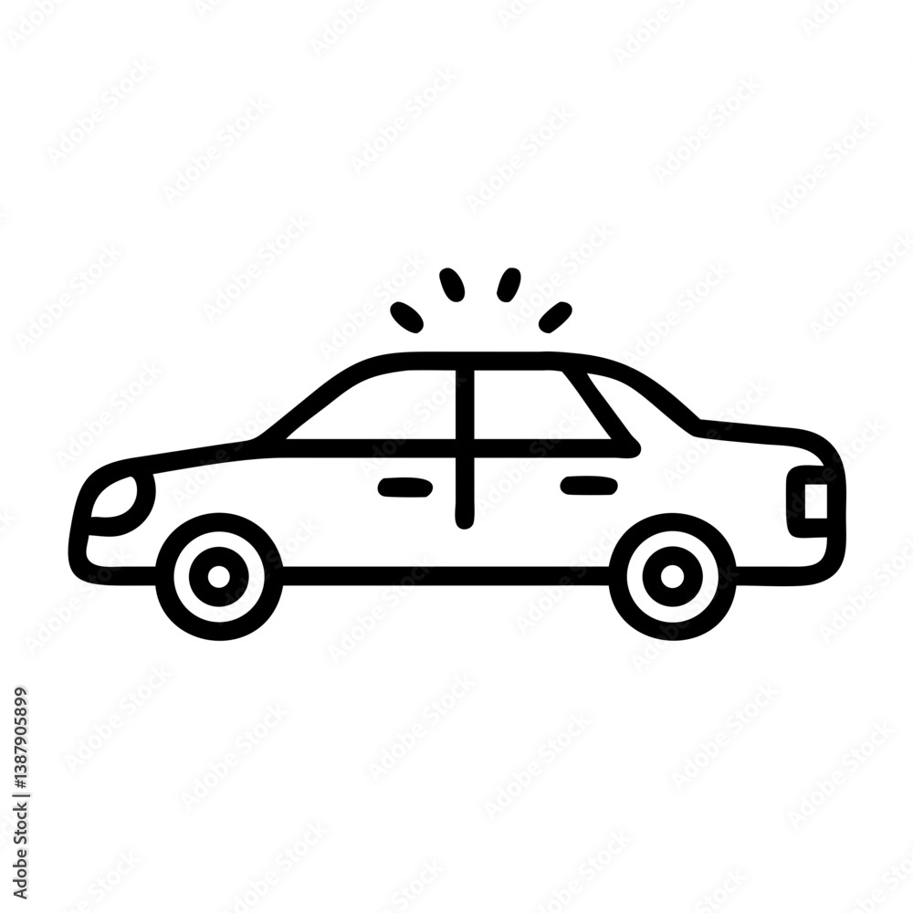 Obraz premium police car