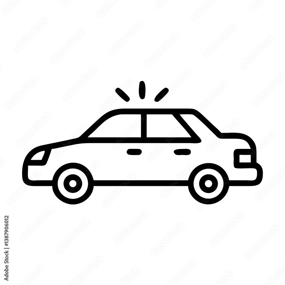 Obraz premium police car