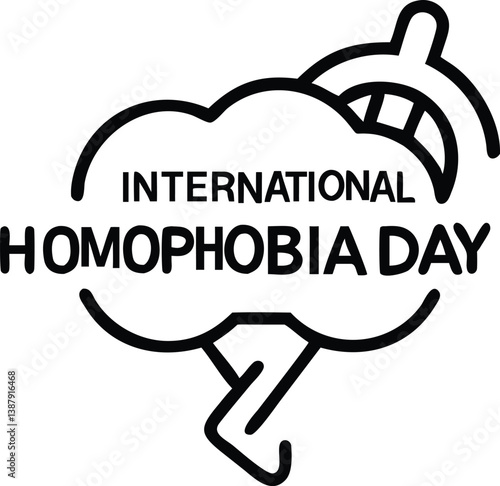 International day against homophobia transphobia illustration.