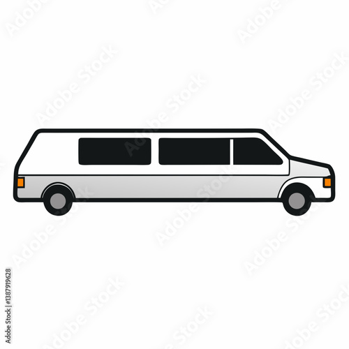 black car isolated on white
