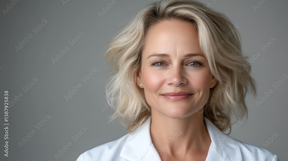 Confident woman with a friendly smile Confident woman with a friendly smile