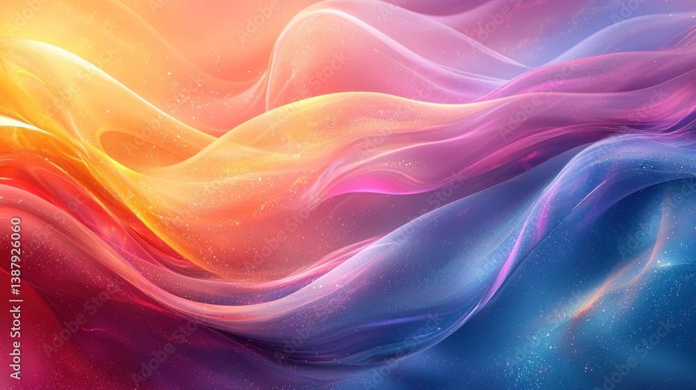 Obraz premium Abstract vibrant fluid design