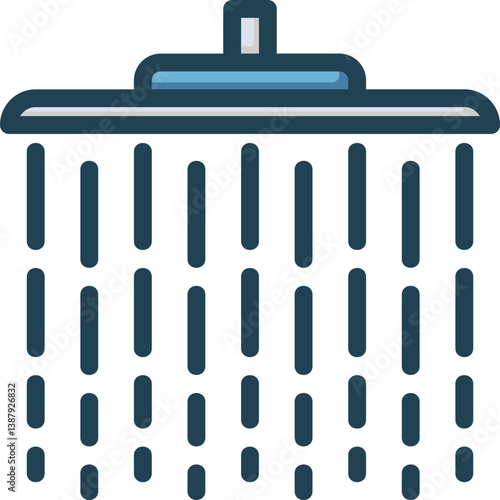 Shower Filled Line Icon