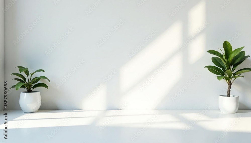 Crisp white surface, pristine setting for display, white, still life, design Crisp white surface, pristine setting for display, white, still life, design