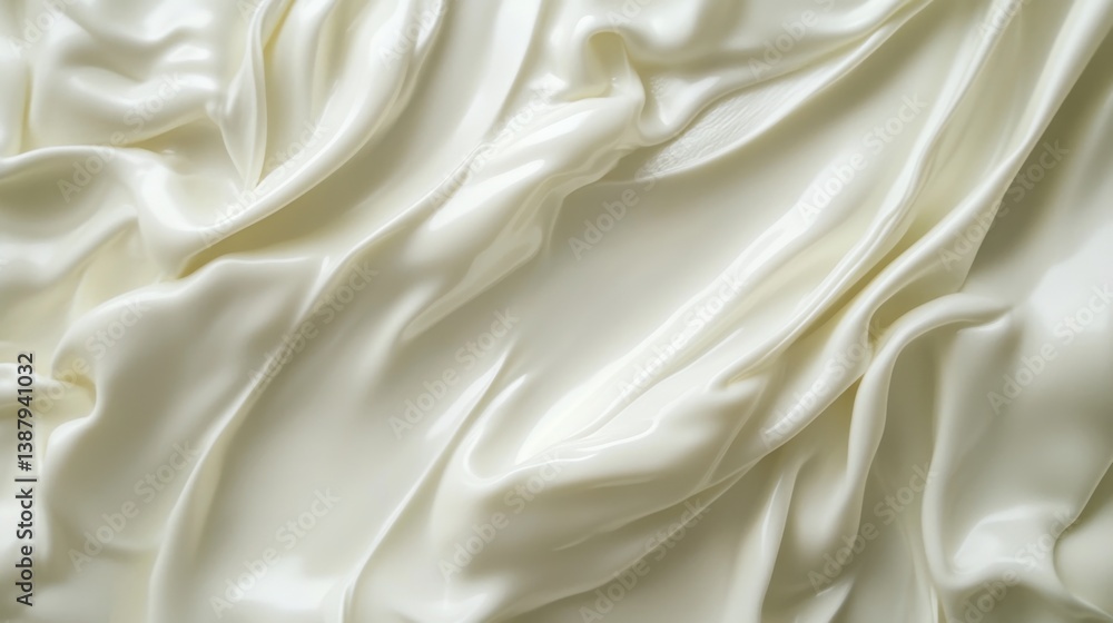 Fototapeta premium Abstract fluid white