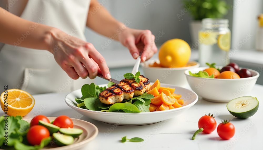 Healthy Meal Prep: Grilled Halloumi Salad Healthy Meal Prep: Grilled Halloumi Salad