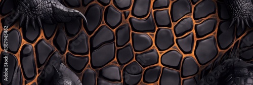 Crocodile skin texture with copy space. Close-up alligator pattern. Reptile scales. Crocodile leather texture. Realistic alligator skin. Crocodile design texture. Detailed crocodile skin close-up.