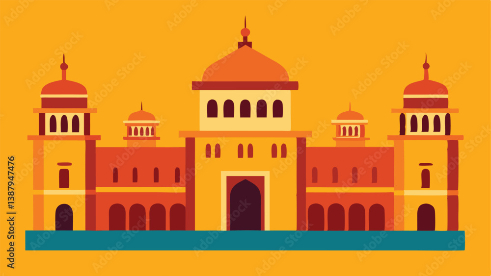 vector illustration of church in the morning vector illustration of church in the morning