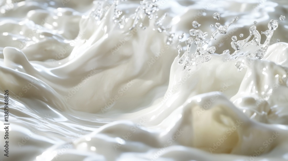 Abstract fluid white Abstract fluid white