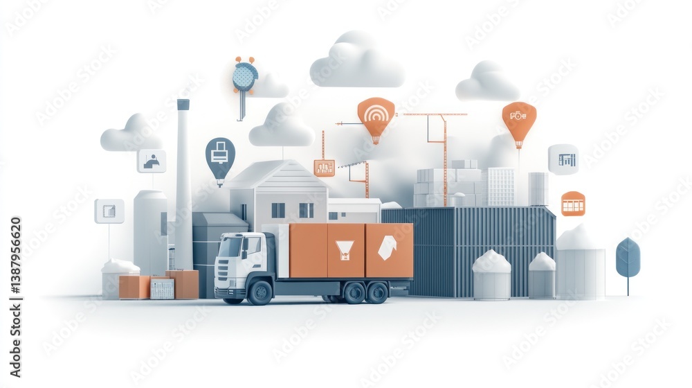Industrial logistics with connected technologies Industrial logistics with connected technologies
