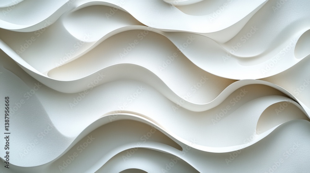 Obraz premium Abstract fluid white