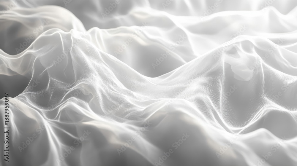 Obraz premium Abstract fluid white